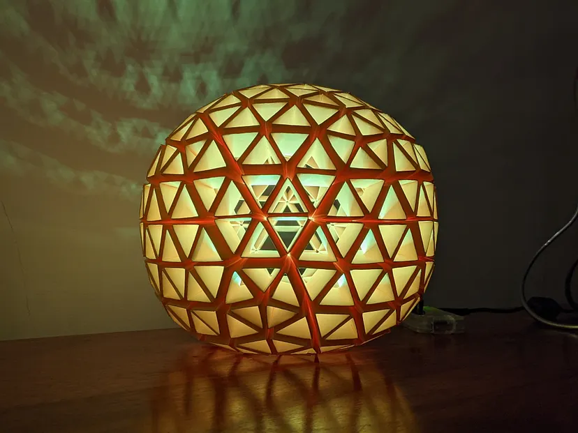 Snapology Origami Sunrise Lamp