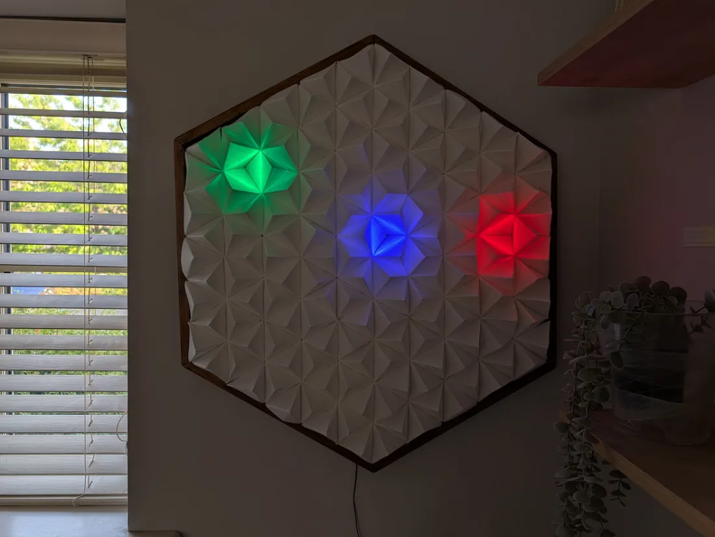 LED display indicating where everyone is in relation to home