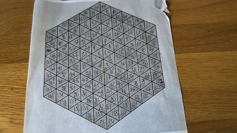 Mapping the triangles to the correct location on the map and assigning the right LEDS took time