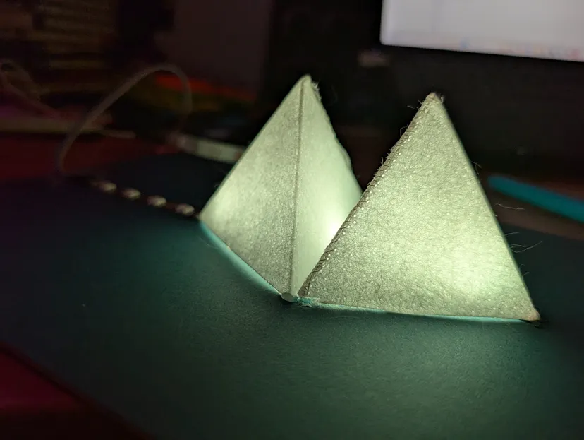 Initial test to show light diffusion.