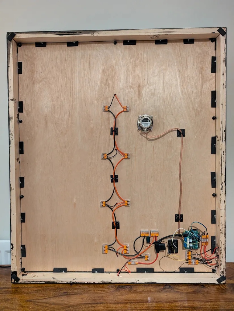 The back of the display reveals a smattering of Wago Connectors