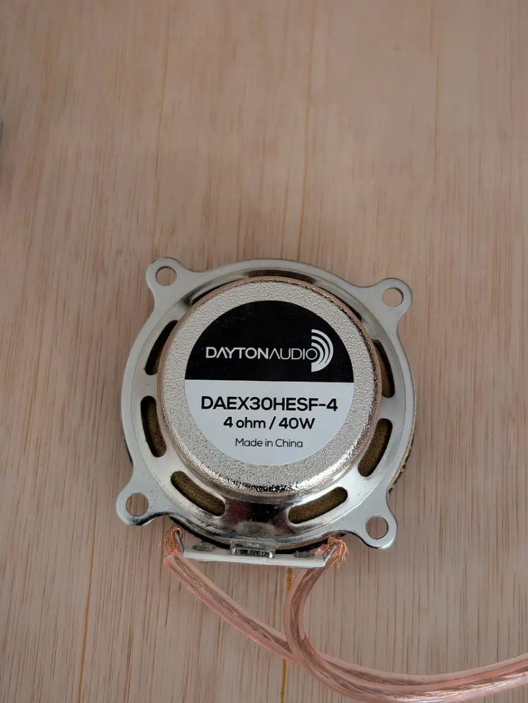 Close up of a Dayton Sound Exciter