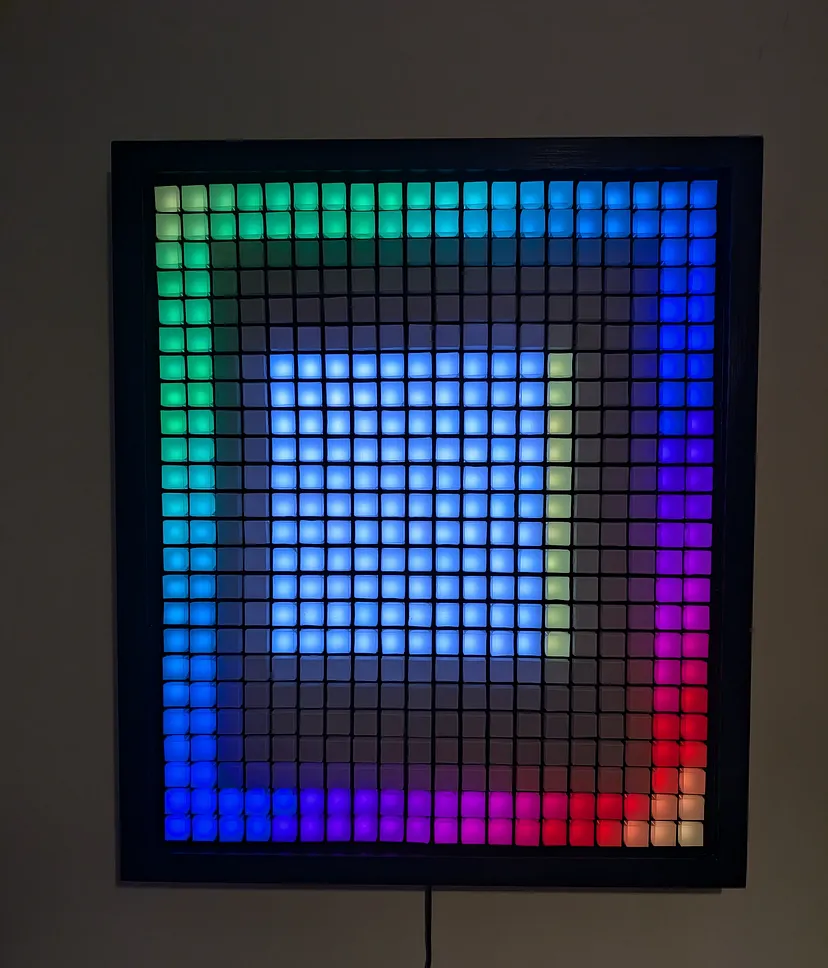 11 x 11 shown on the LED Matrix